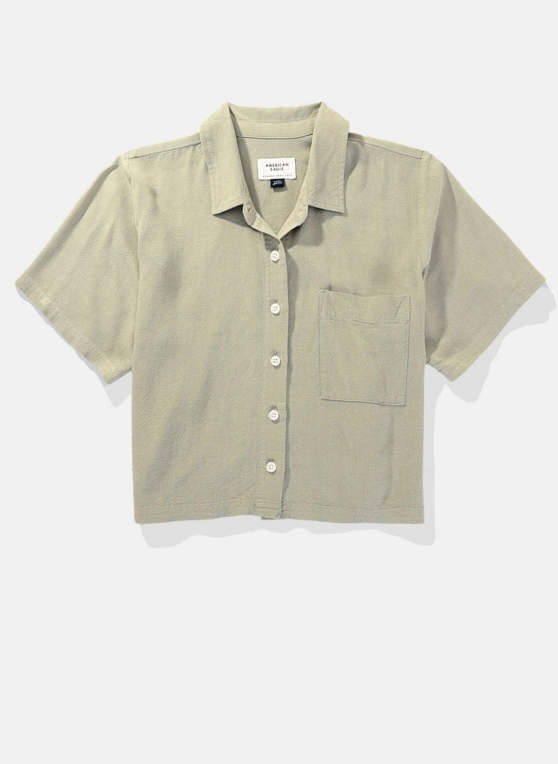 Short-Sleeve Button-Up Shirt