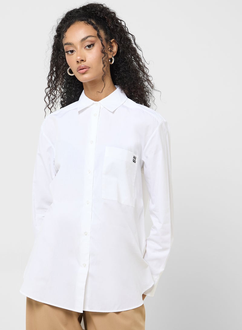 Button Down Pocket Detail Shirt