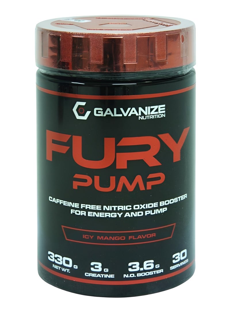 Galvanize, Fury Pump, Icy Mango Flavor, 330g, 30 Servings