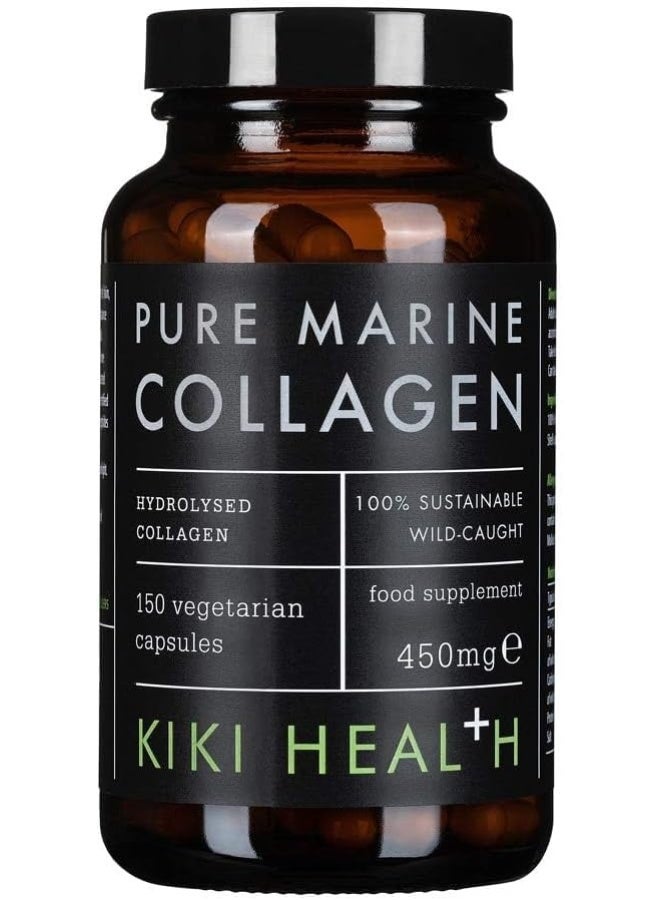 Pure Marine Collagen Purified Hydrolyzed Collagen High Protein Contributes To Growth 150 Vegetarian Capsules