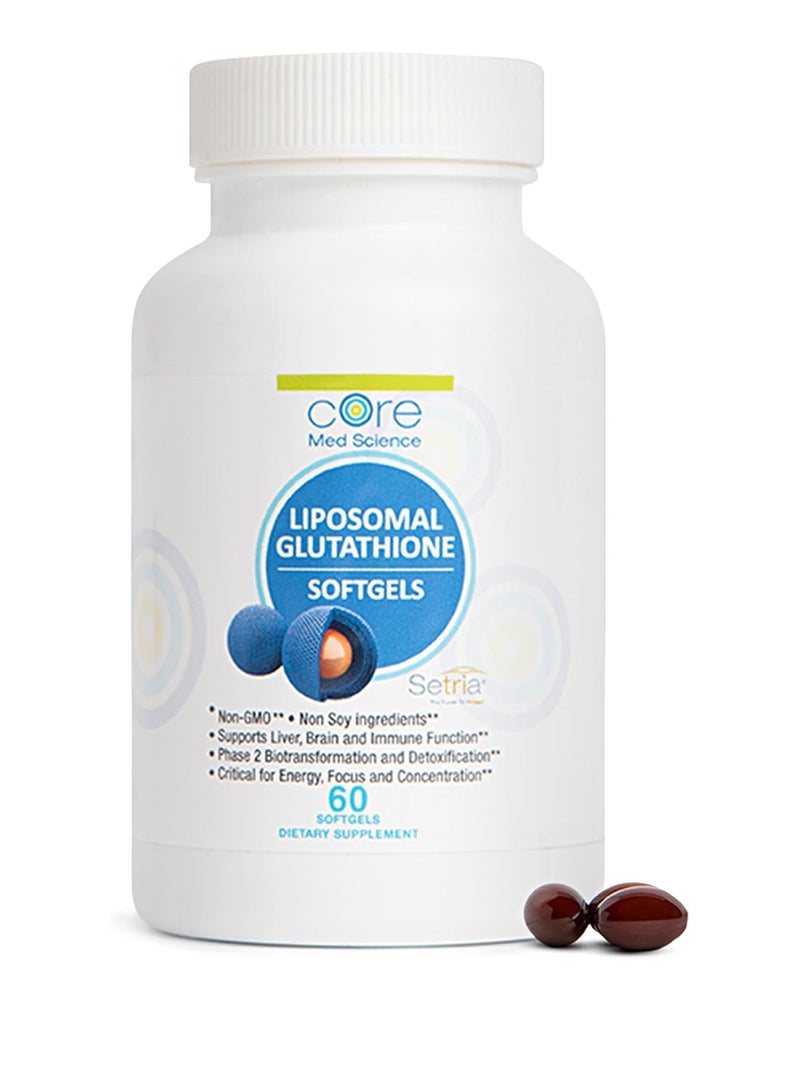 Liposomal Glutathione Supplement (500mg, 60 Softgels)