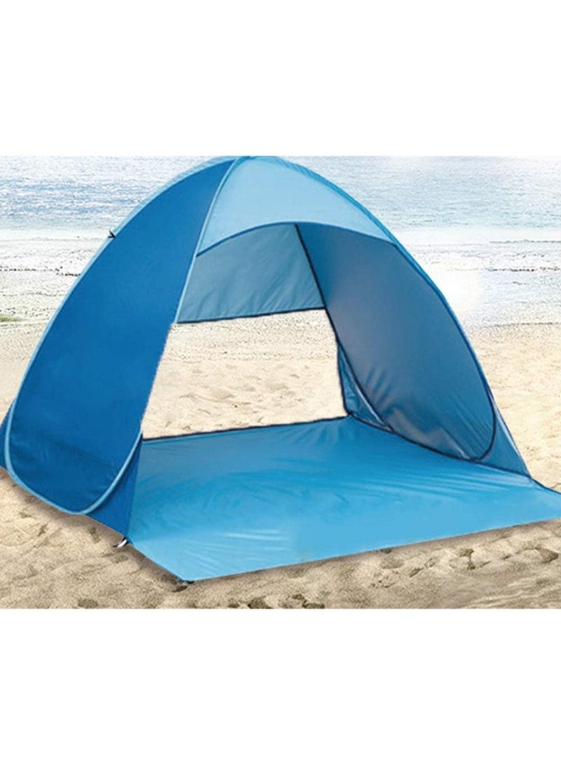 Pop Up Beach Tent for 2 Person, Automatic UV Protection Sun Shelter, 165 x 150 x 110 cm