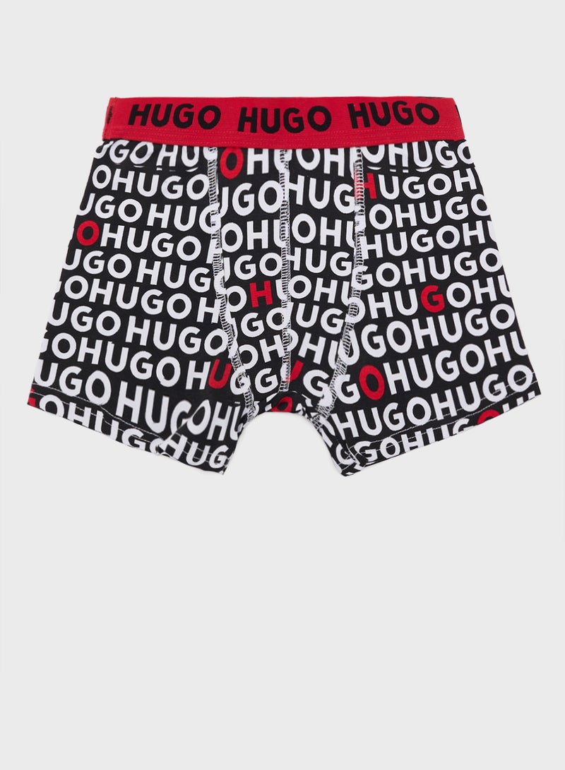 3 pack Kids Logo Boxers