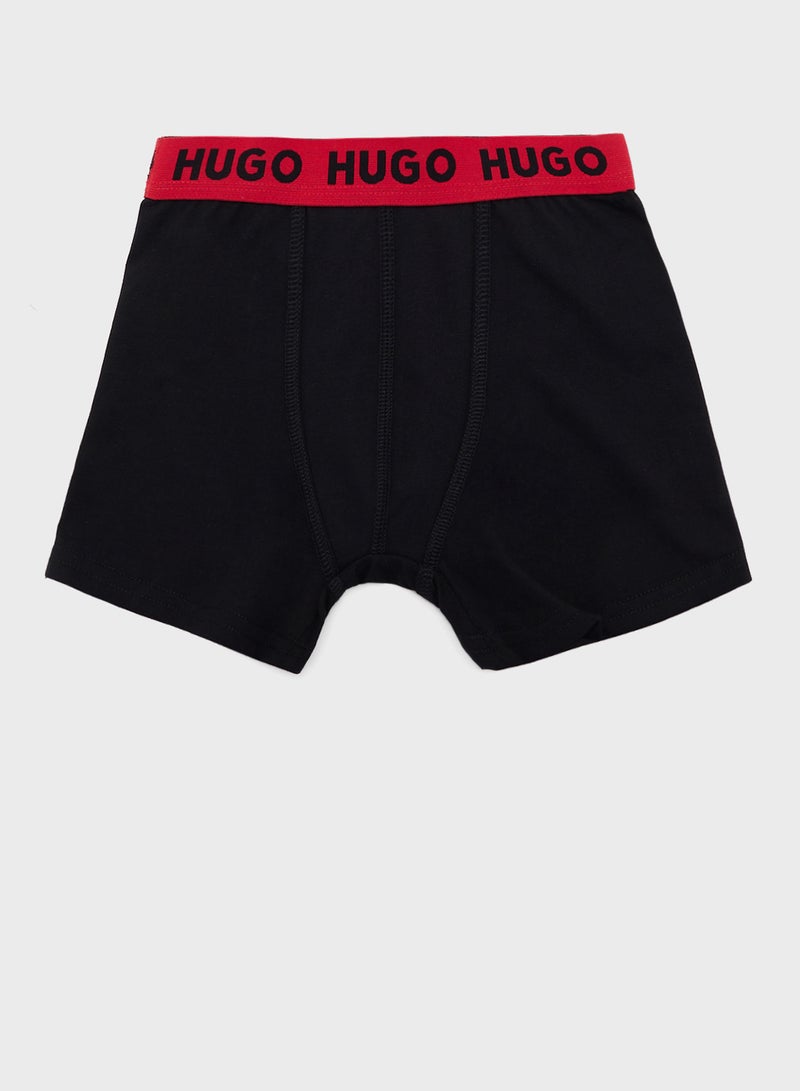 3 pack Kids Logo Boxers