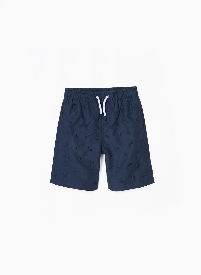 Swim Shorts for Boys, Dark Blue