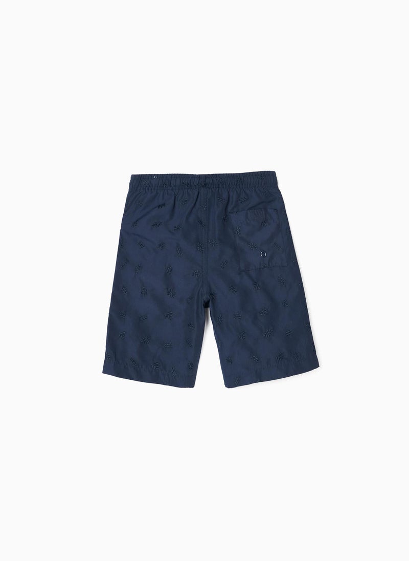 Swim Shorts for Boys, Dark Blue