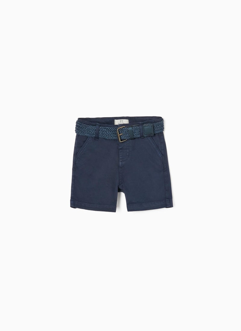 Shorts with Belt for Baby Boys, Dark Blue