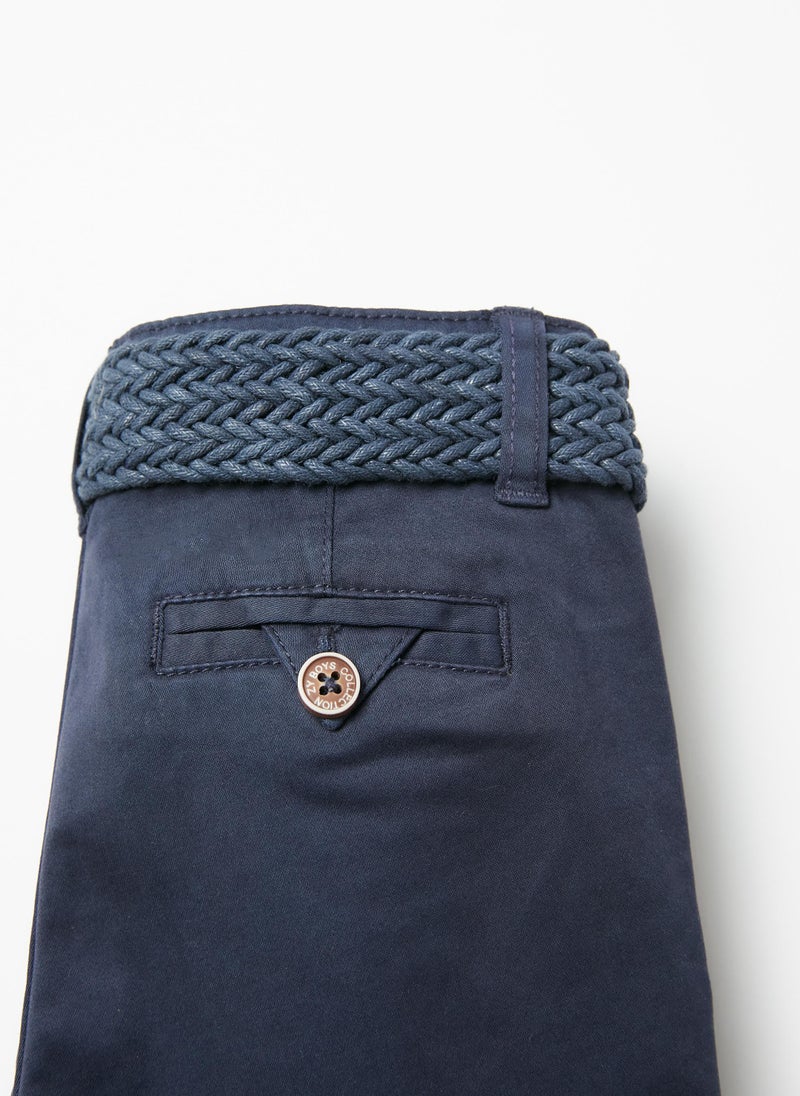 Shorts with Belt for Baby Boys, Dark Blue