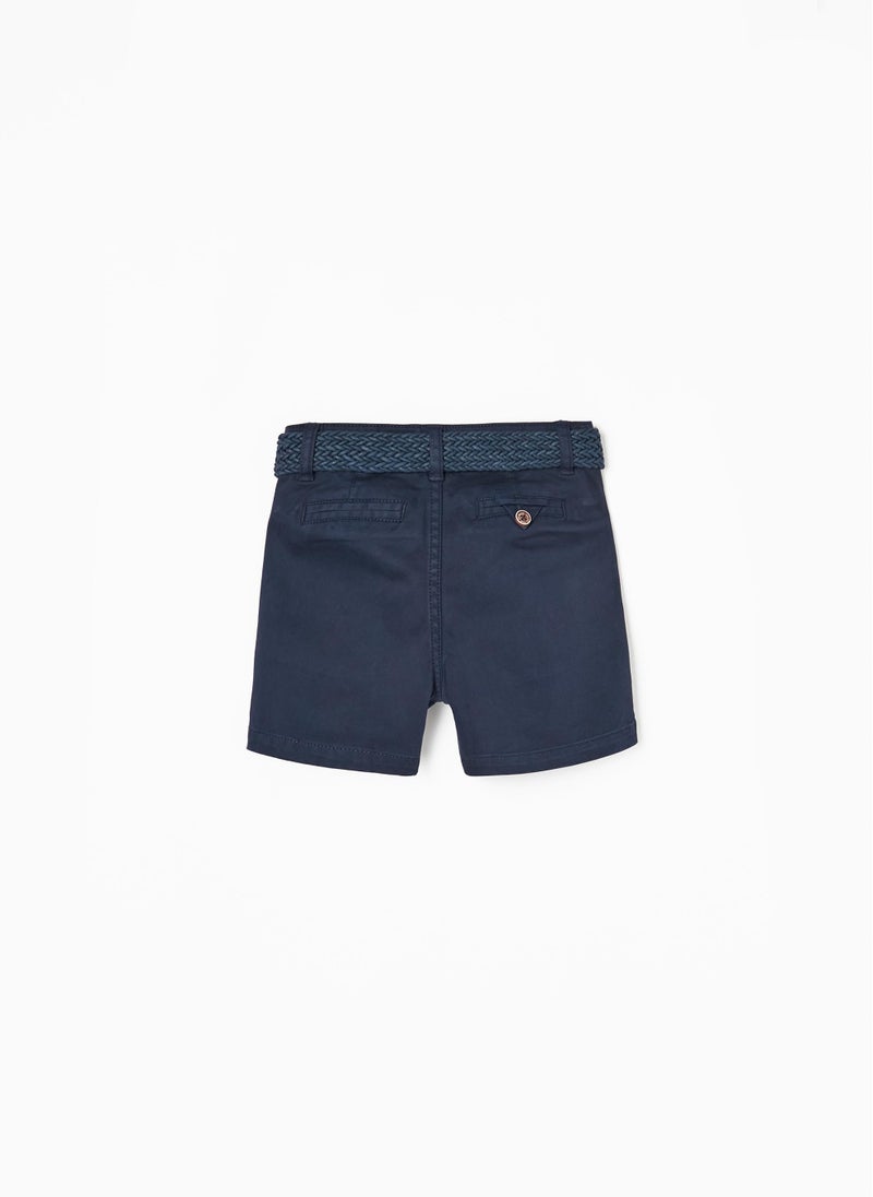 Shorts with Belt for Baby Boys, Dark Blue