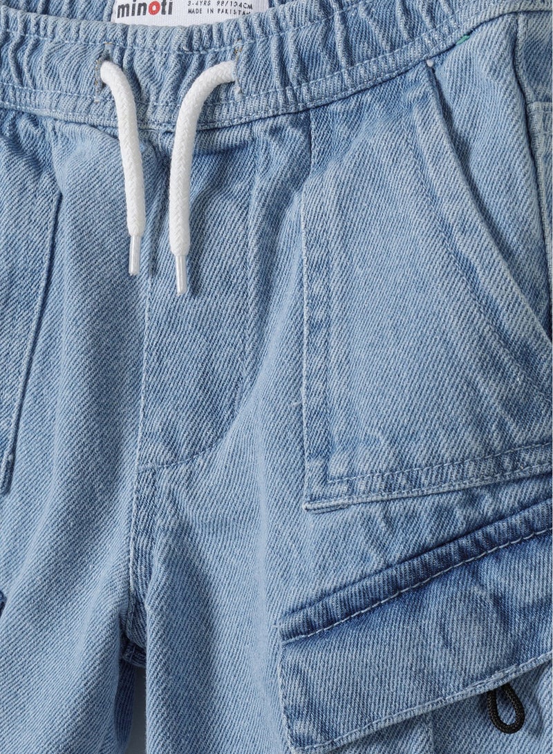 Kids Denim Combat Short