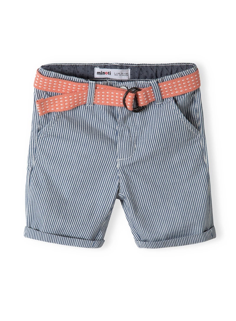 Kids Belted Stripe Short