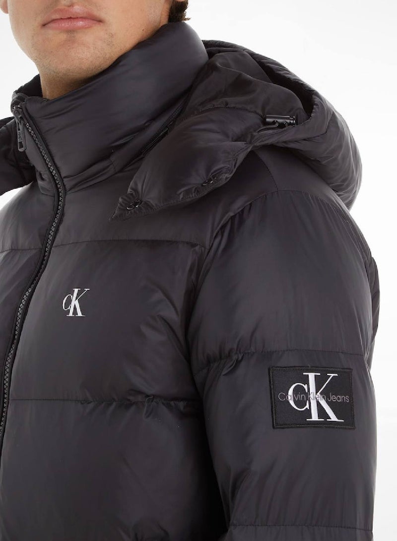 Calvin Klein Jeans Men's Puffer - Outwear, Jacket - Polyamide , Black