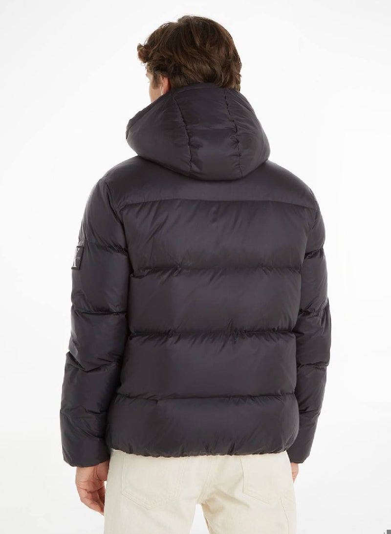 Calvin Klein Jeans Men's Puffer - Outwear, Jacket - Polyamide , Black