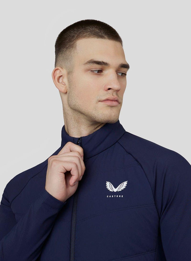 Men'S Active Hybrid Jacket - Navy