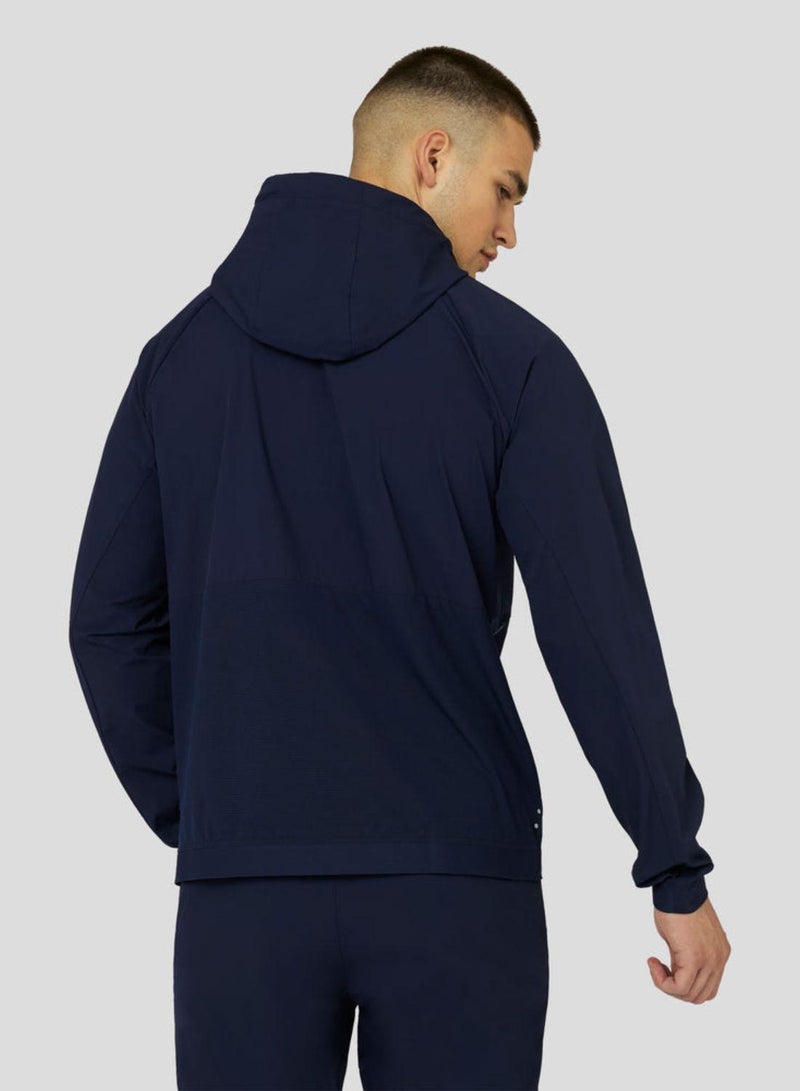 Men'S Active Lightweight Woven Jacket - Navy