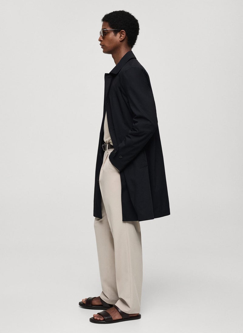 Classic Water-Repellent Trench Coat