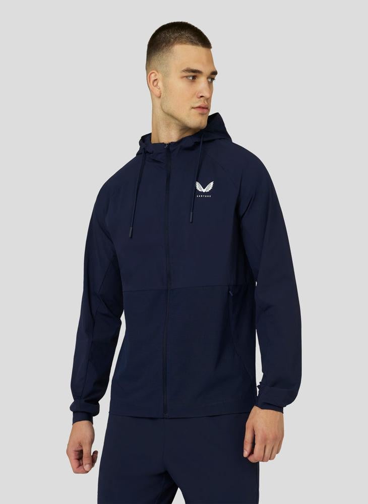 Men'S Active Lightweight Woven Jacket - Navy