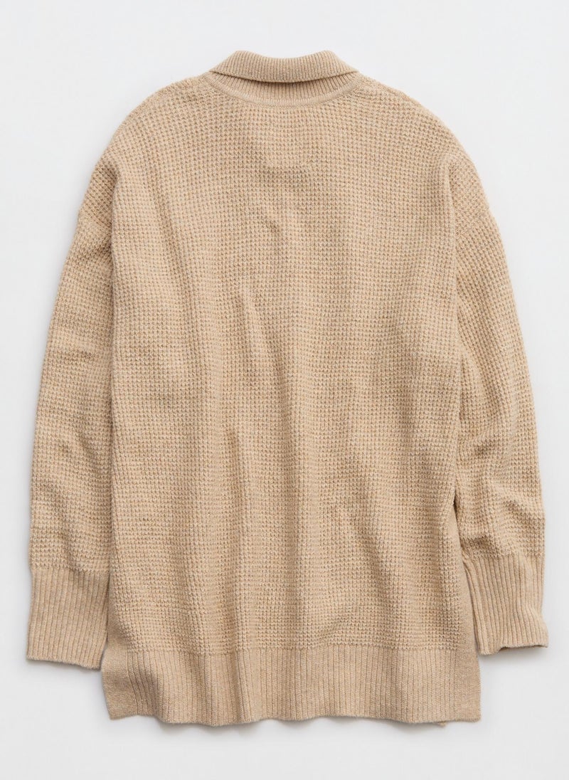 Polo Neck Knitted Sweater