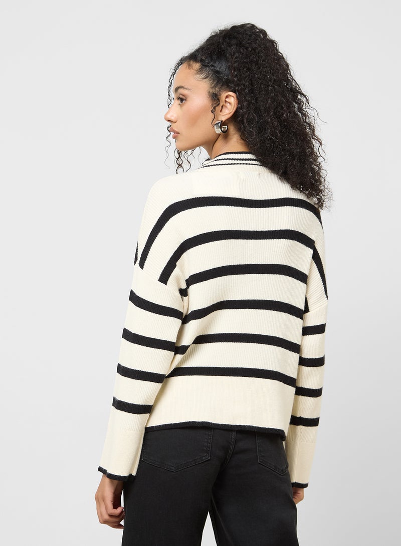 High Neck Pull Over Knitted Sweater