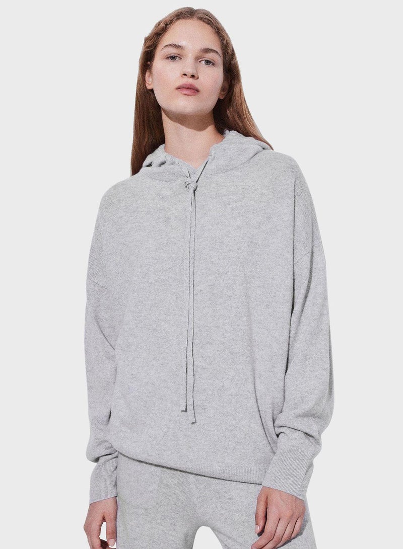 Drawstring Hooded Sweater