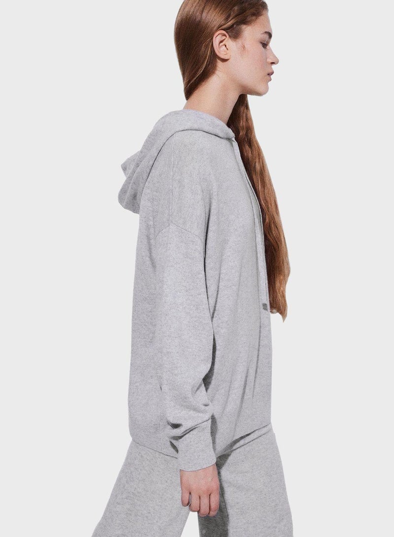 Drawstring Hooded Sweater