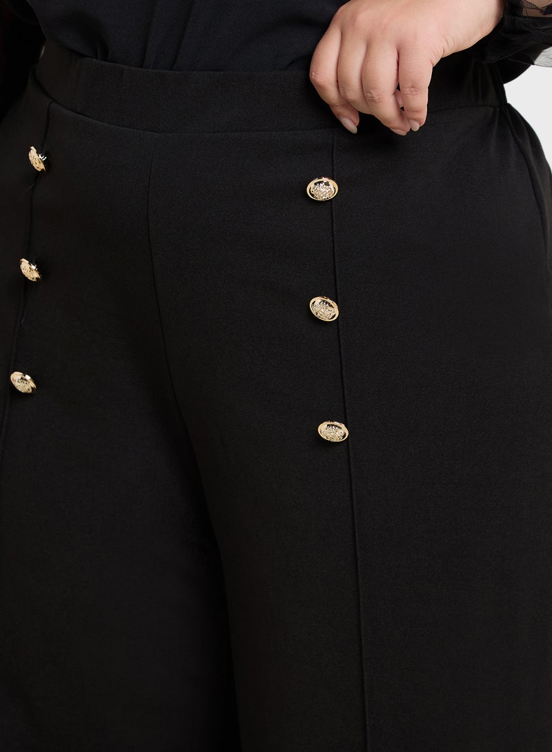 Front Button Detailed Pant