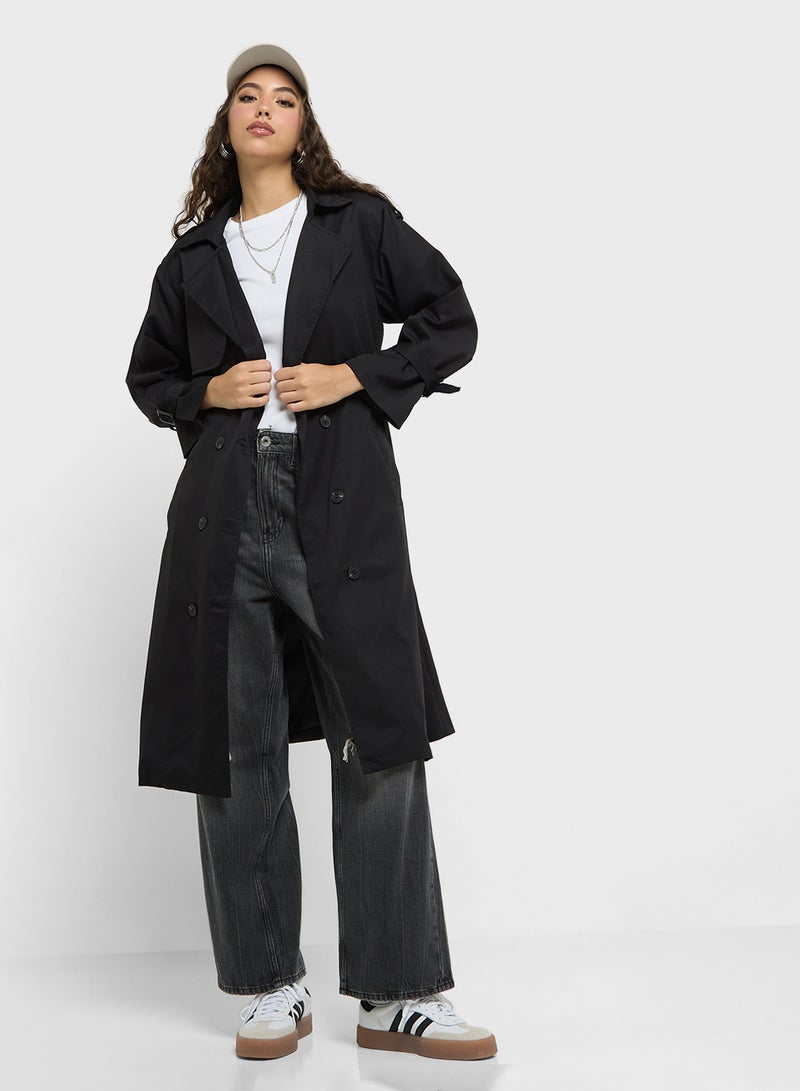 Oversize Longline Trench Coat