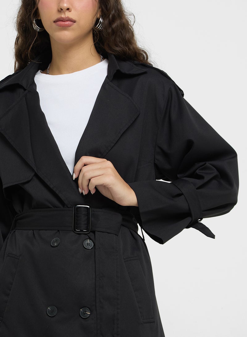 Oversize Longline Trench Coat