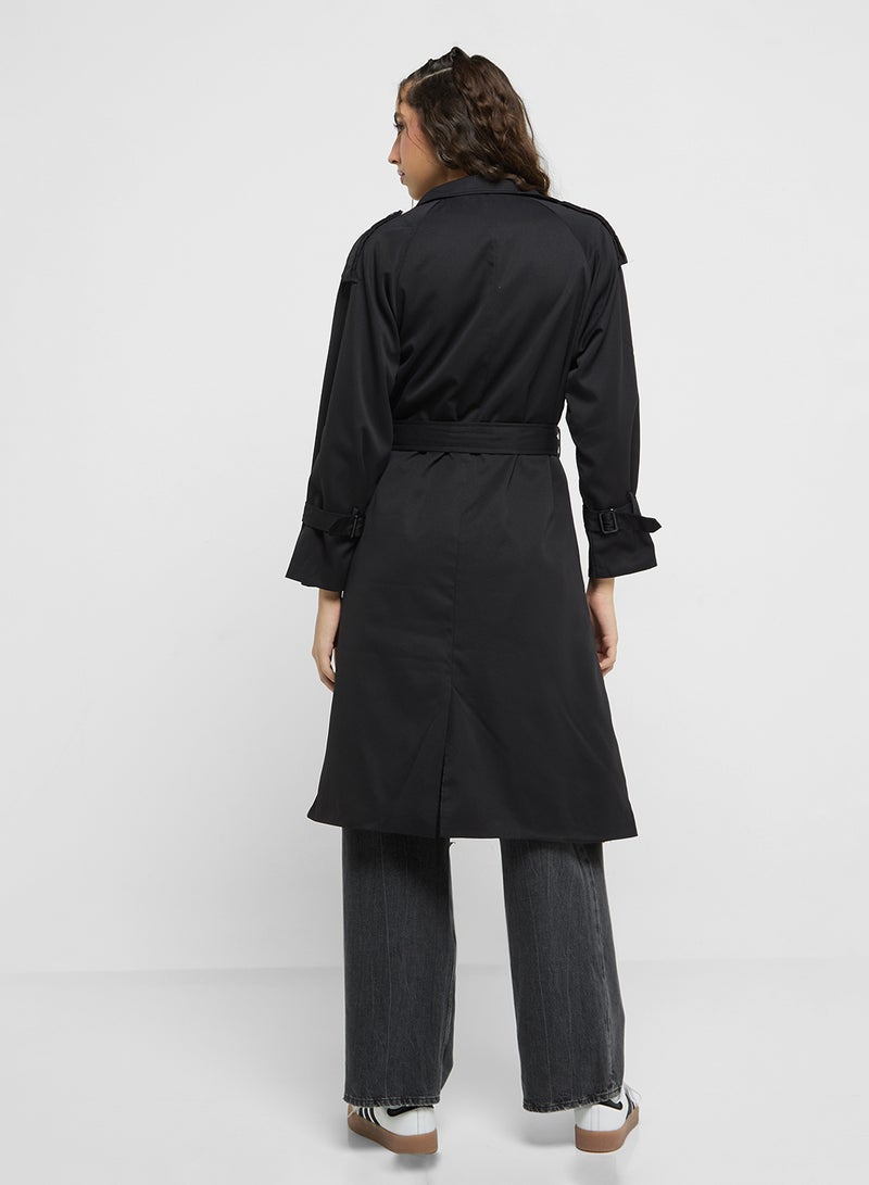 Oversize Longline Trench Coat