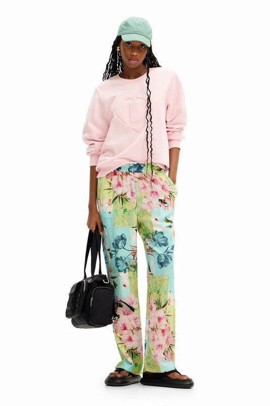 Tropical Halter Neck Jumpsuit
