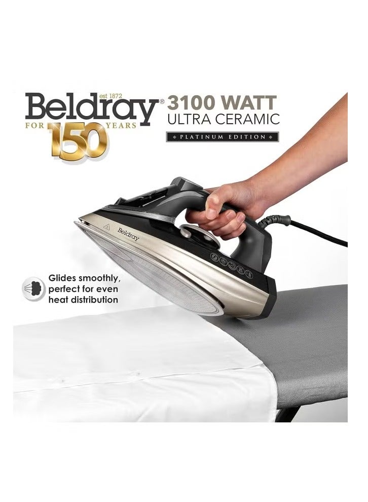 Beldray Auto Shut Off 3200W Steam Iron Titanium