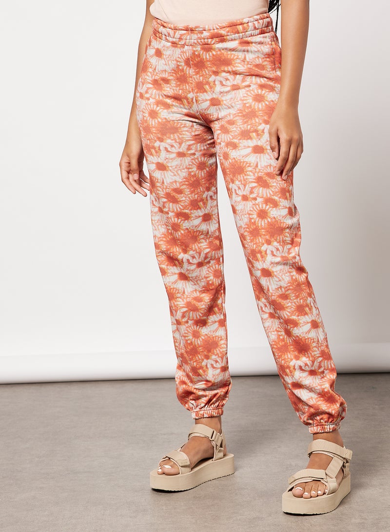 Hazy Daisy Joggers Orange