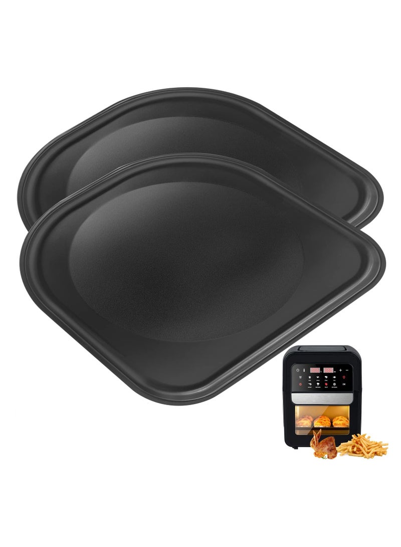 Premium Nonstick Air Fryer Drip Pan Set for PowerXL Vortex 6QT 10QT, 2 Pack Dishwasher Safe Replacement Trays