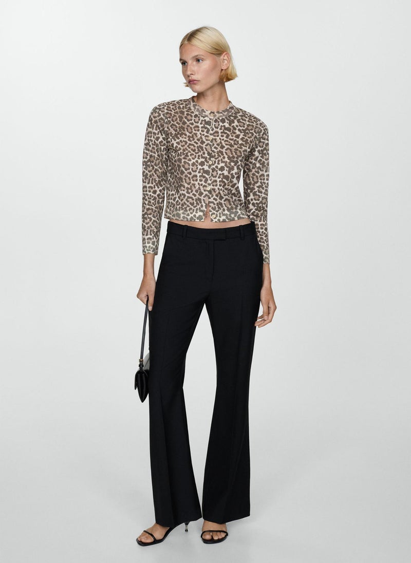 Leopard Knit Cardigan