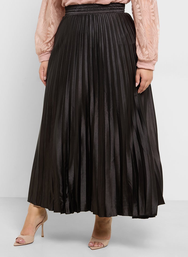 A-Line Skirt With Waist Tie