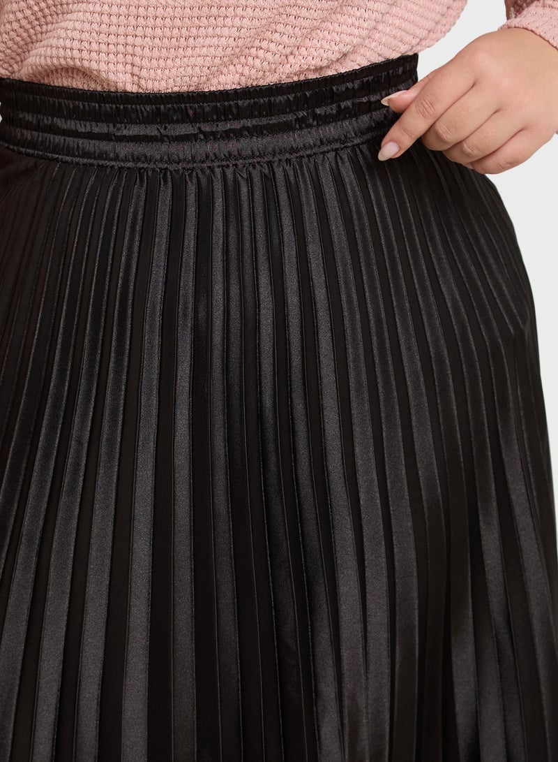 A-Line Skirt With Waist Tie