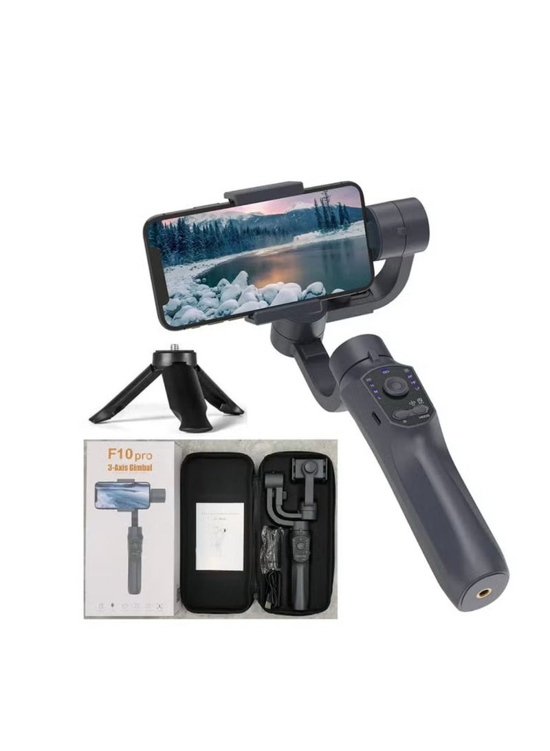 F10 pro Handheld 3-Axis Phone Foldable Gimbal With Tripod Video Stabilizer For Vlogging Recording