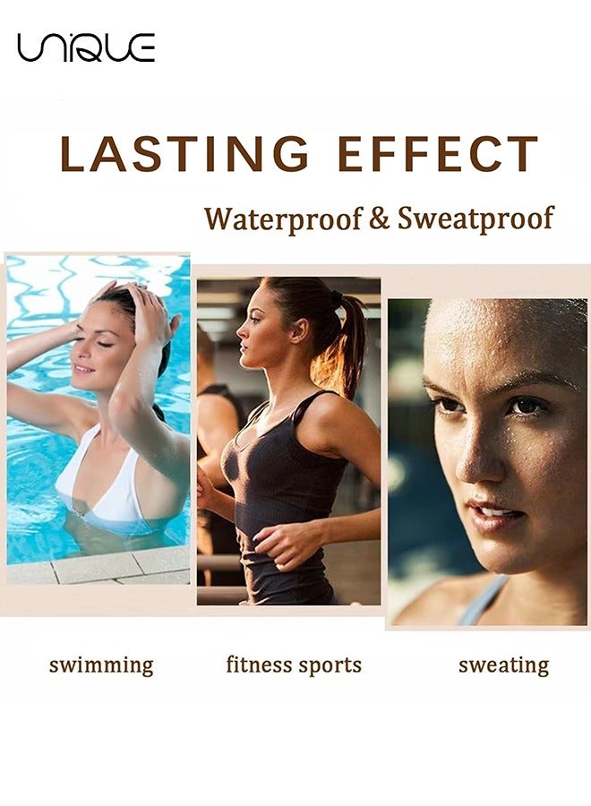 Instant Eyebrow Tint, Professional Semi Permanent Eyebrow Dye Kit, Natural Gentle Formula Eyebrow Tint Suitable for Salon and Home Use, Lasts for 4 6 WeeksBlack