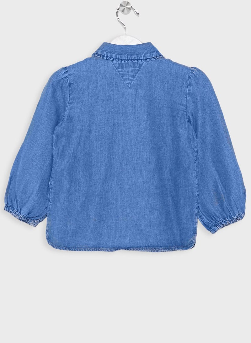 Kids Essential Tencel Ruffle Shirt