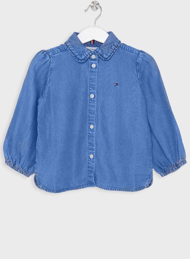 Kids Essential Tencel Ruffle Shirt