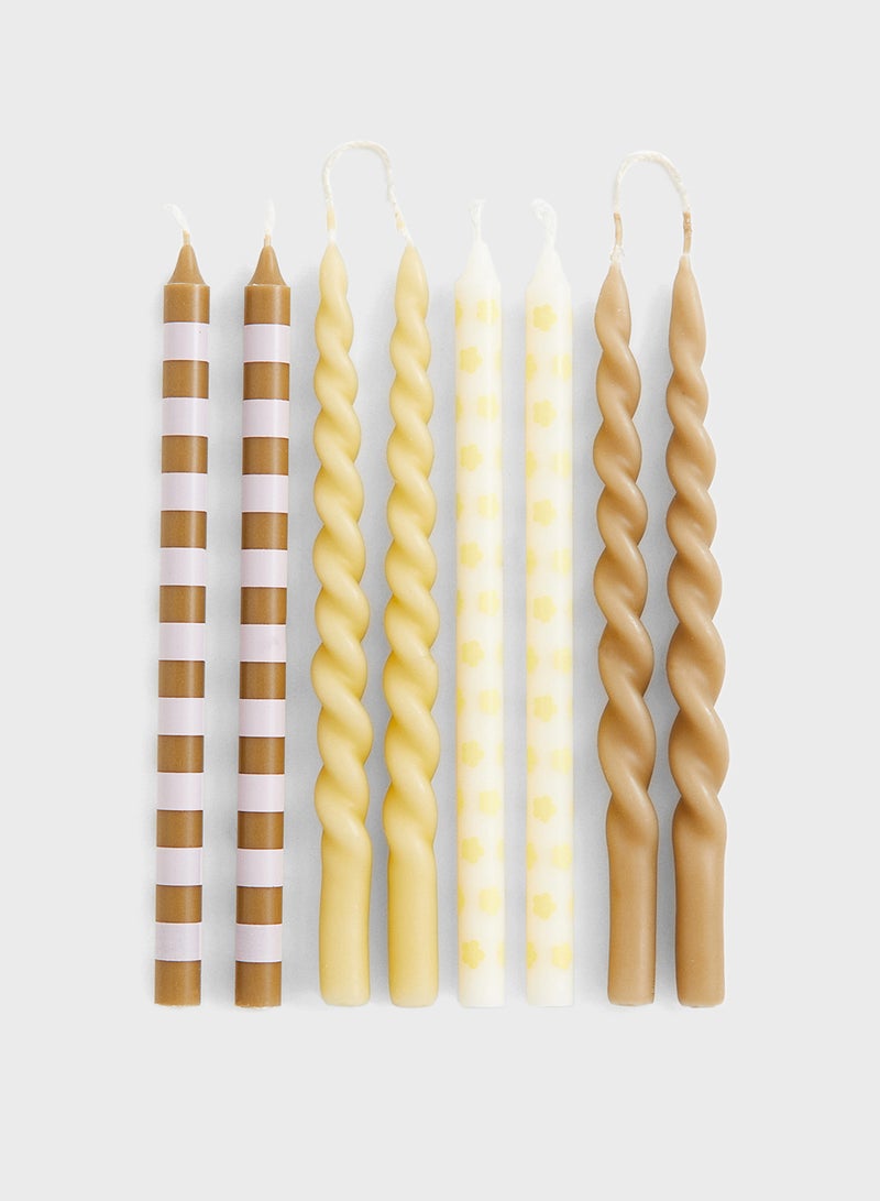 8-Pack Thin Taper Candles