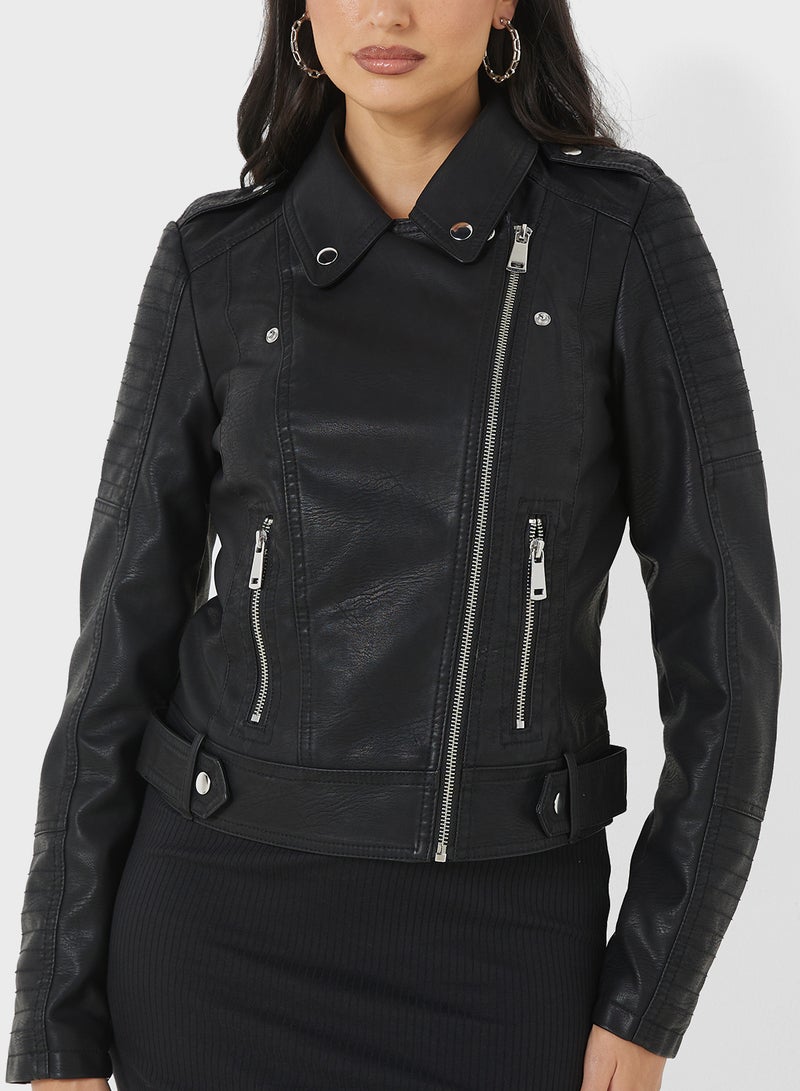 Zip Detailed Jacket