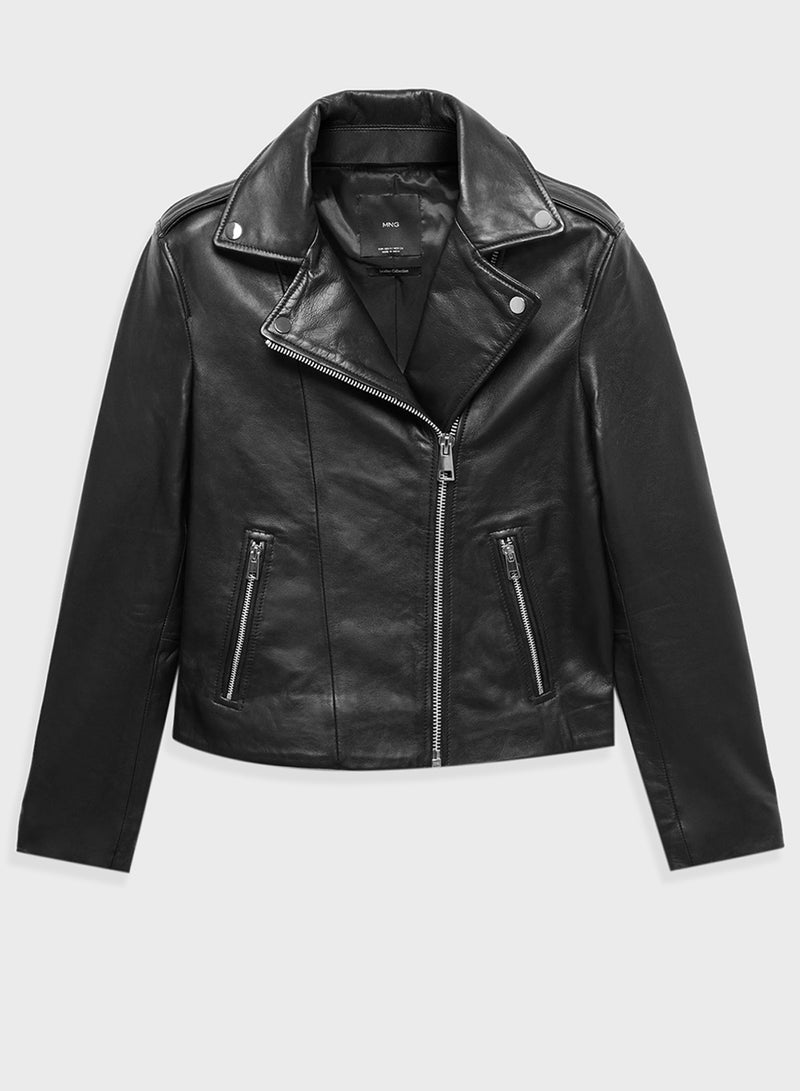 Leather Biker Jacket