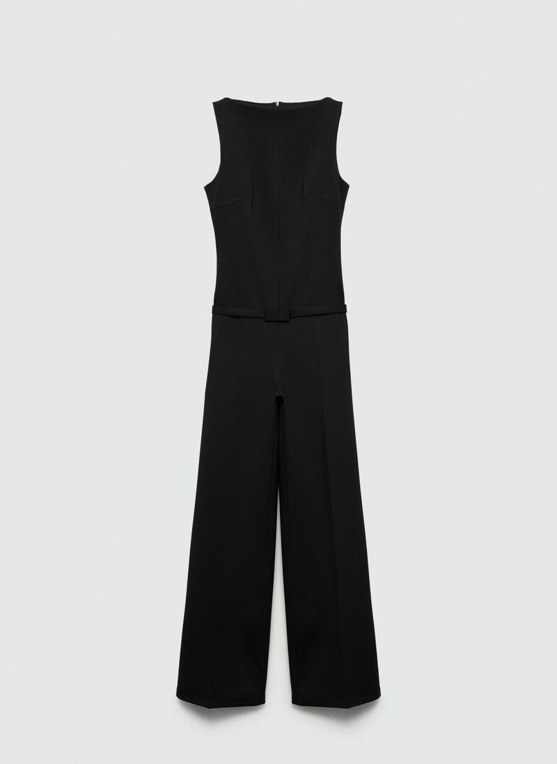 Belt Long Jumpsuit