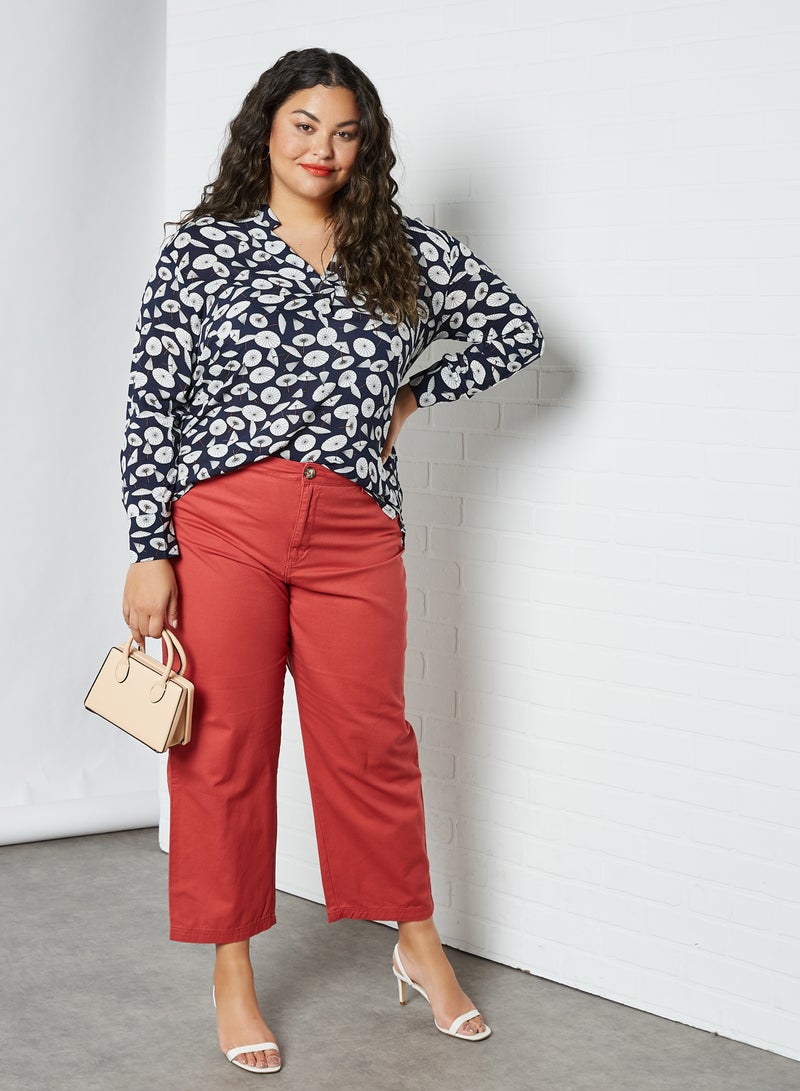 Plus Size Pants Red