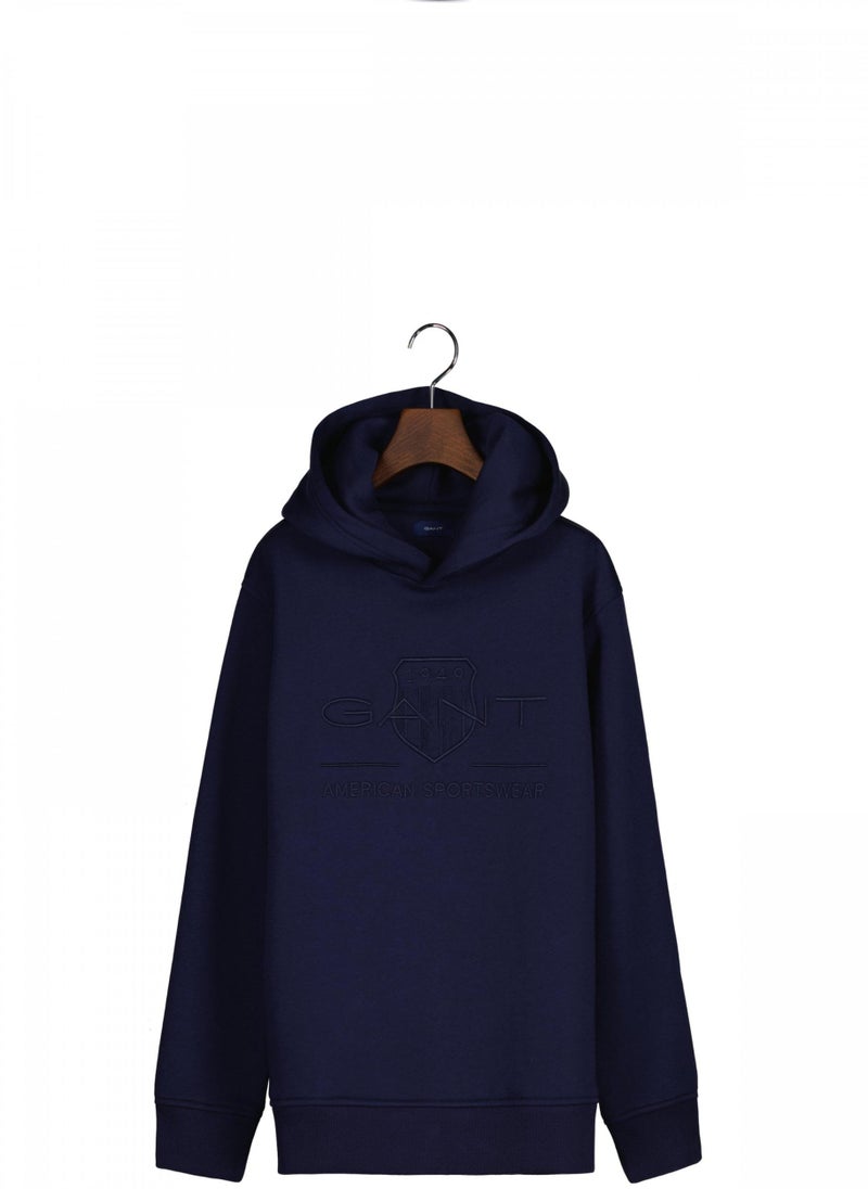 Gant Teens Tonal Archive Shield Hoodie