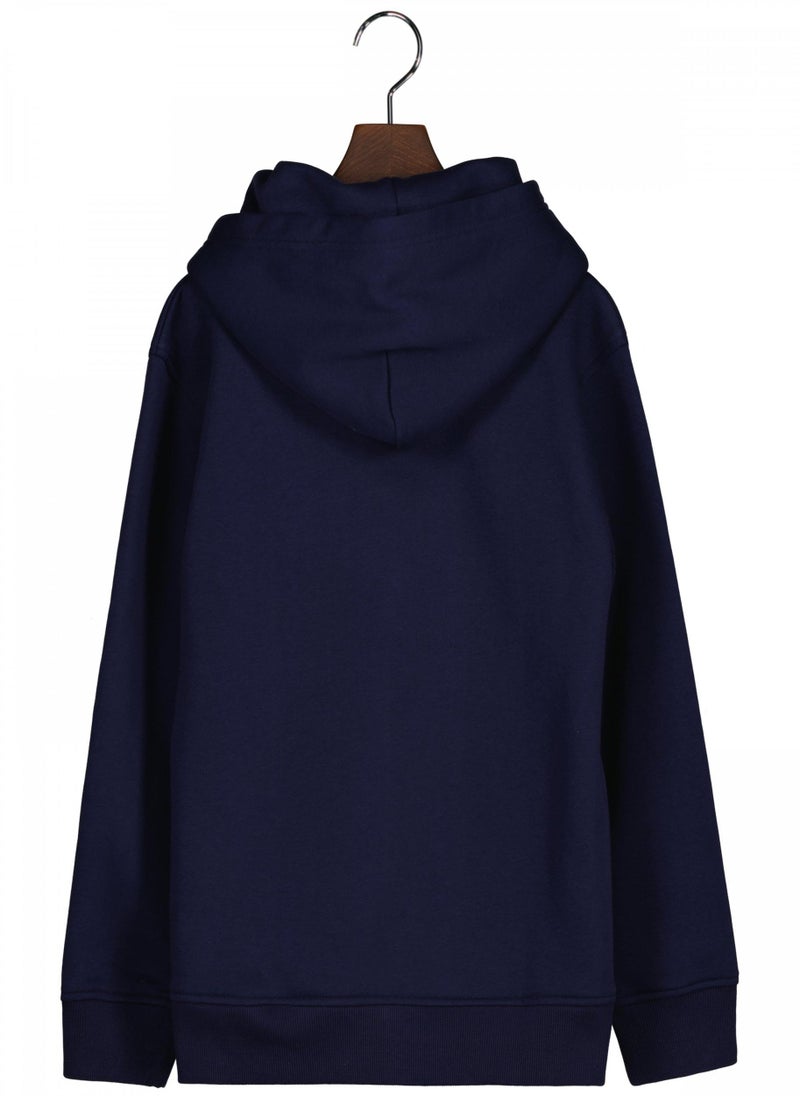 Gant Teens Tonal Archive Shield Hoodie