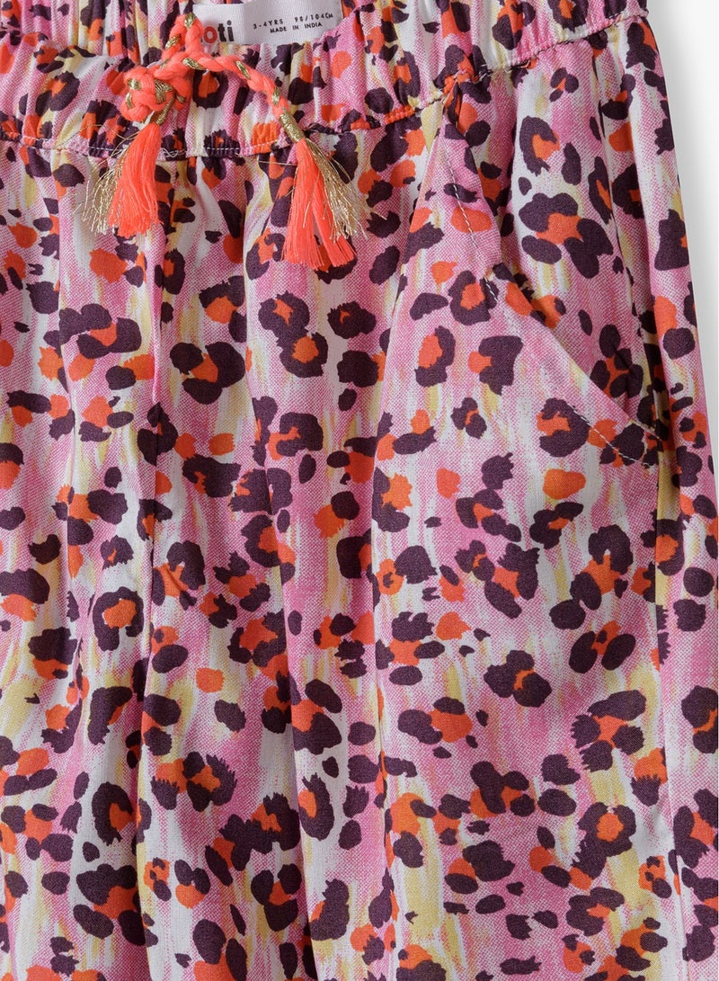 Kids Girls Printed Harem Pant