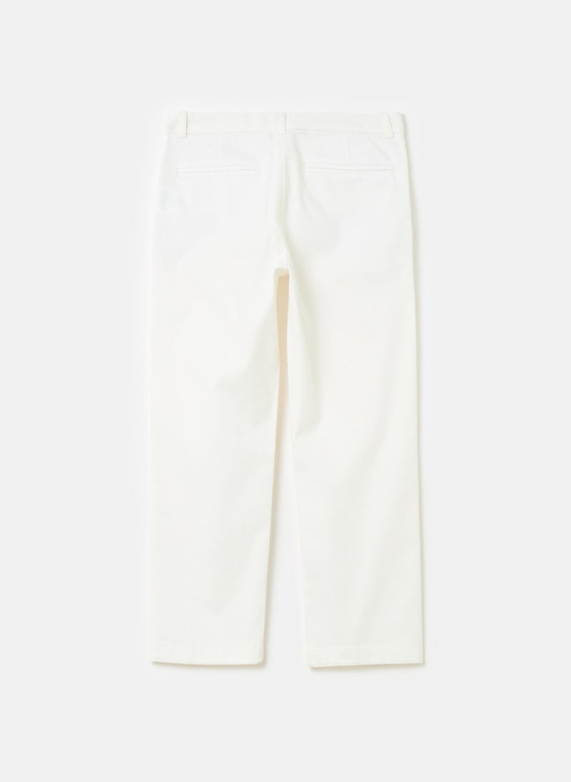 Stretch cotton chinos