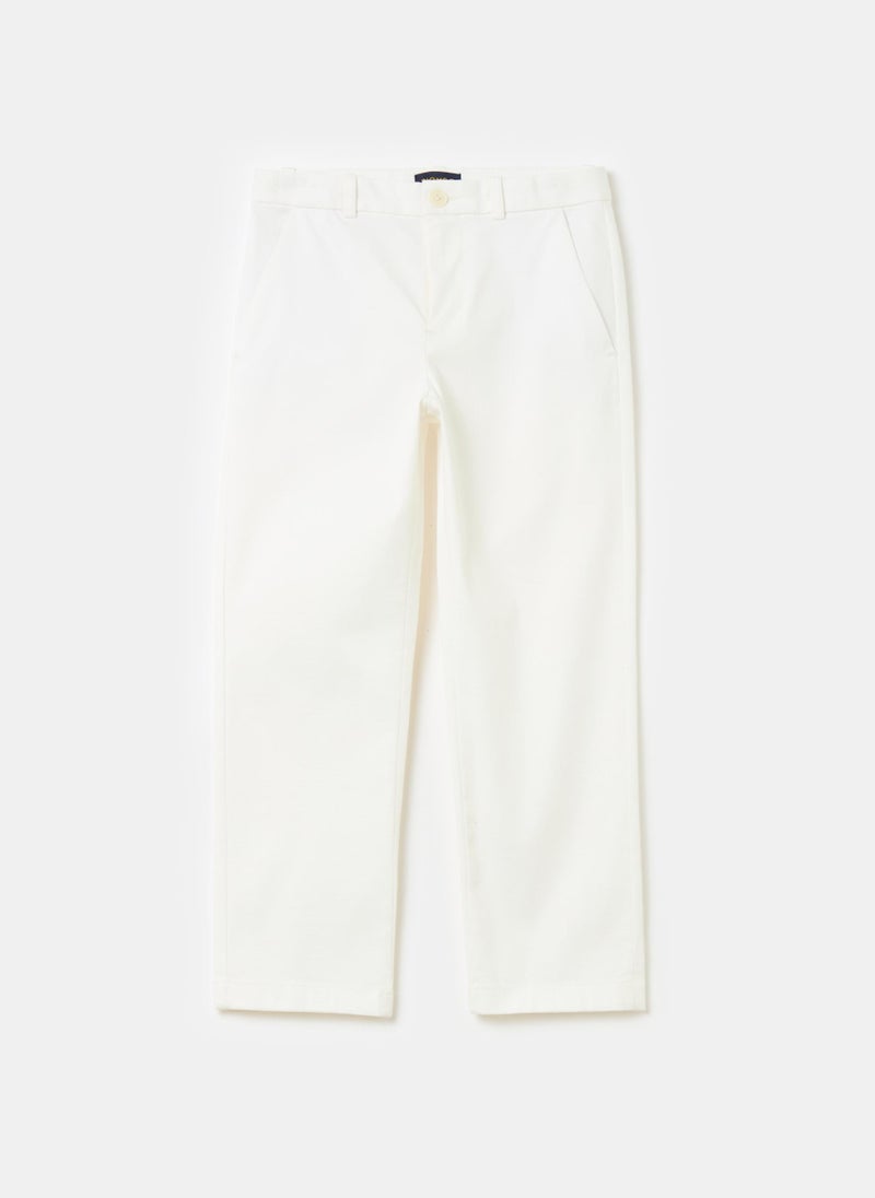 Stretch cotton chinos